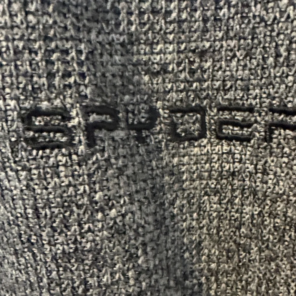 Spyder Charcoal Gray and Black Half‑Zip Performance Pullover